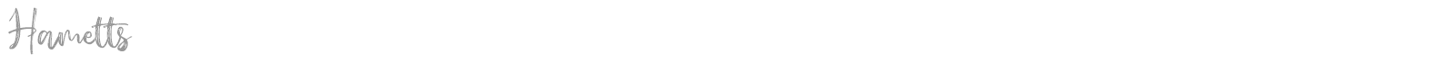 Hametts font preview